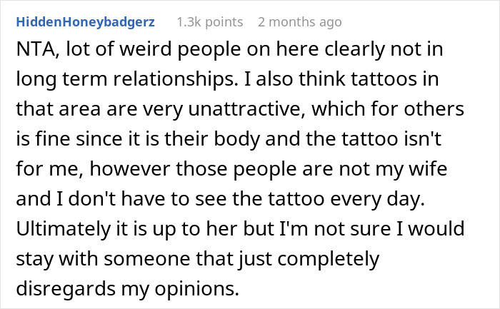 Hubby Can&rsquo;t Stand Wife&rsquo;s New Tattoo Size And Location, Provokes Heated Debate Among Netizens