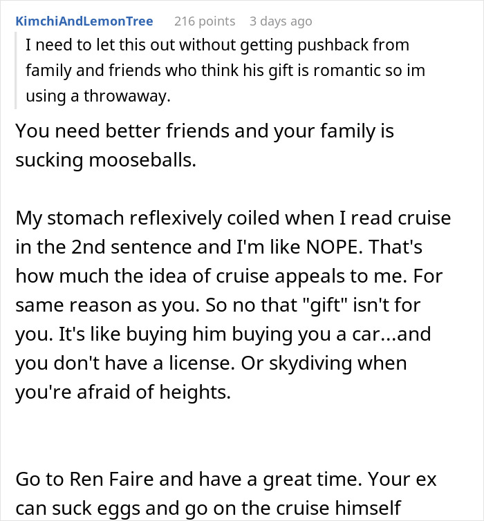 Woman Ends Her 2-Year Relationship After She Finds Out Cruise Tickets Are Her Birthday Gift