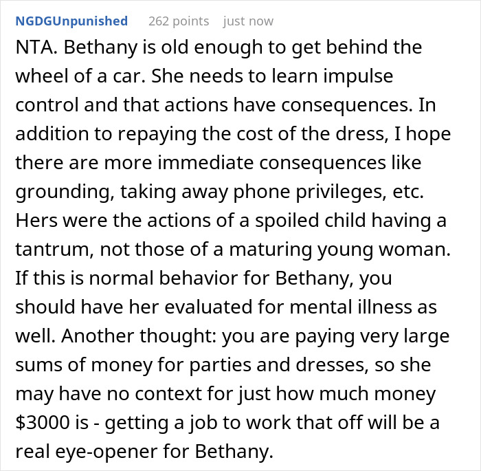 Teen Destroys Stepsister's Expensive Dress Out Of Petty Jealousy, Mom Makes It A Teaching Moment