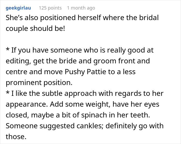 Bride Asks Photoshoppers To Remove Entitled Attention Hog From Her Wedding Pics Bride Asks Photoshoppers To Remove Entitled Attention Hog From Her Wedding Pics