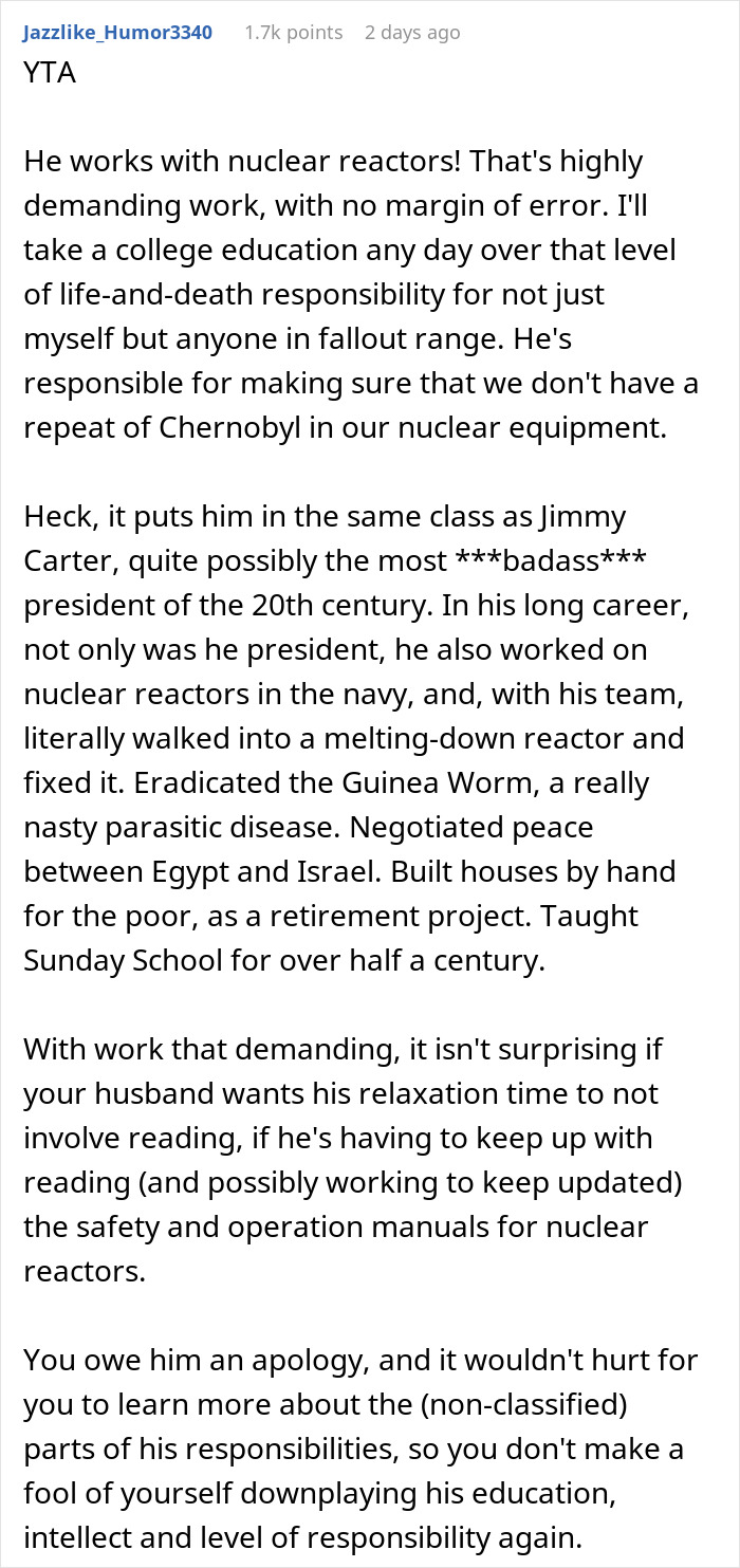 &ldquo;He Works On Nuclear Reactors&rdquo;: Woman Calls Husband Uneducated, Gets Called Out