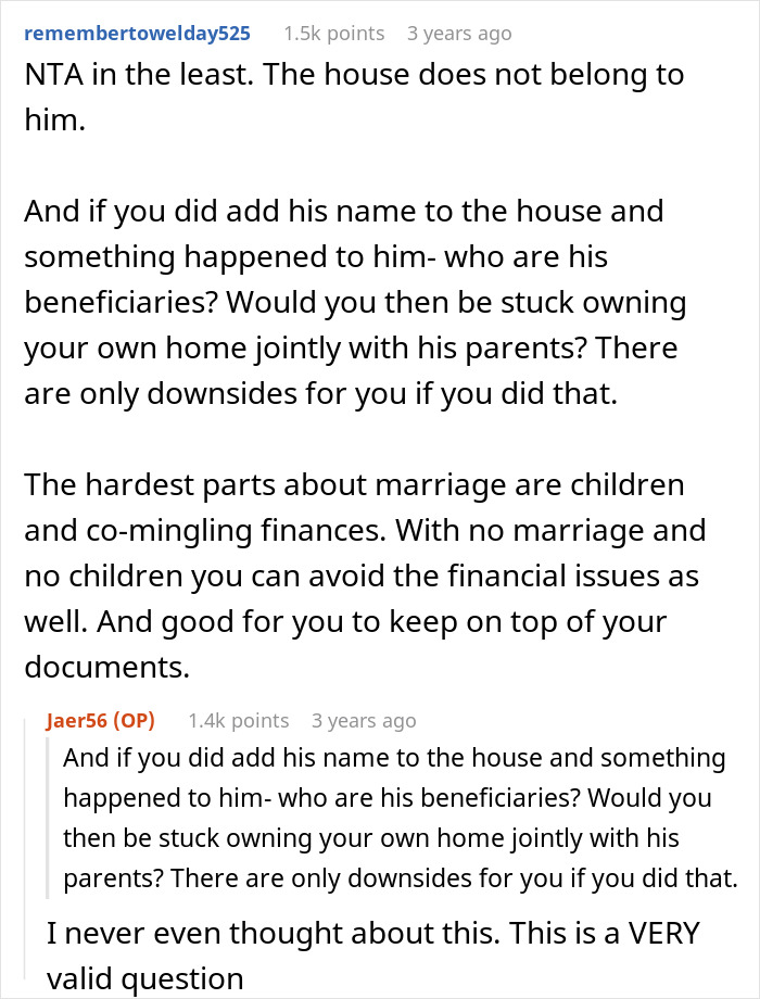 Woman Questions Whether It Was Jerkish Not To Put BF On Her House&rsquo;s Title, Shares A Surprise Ending