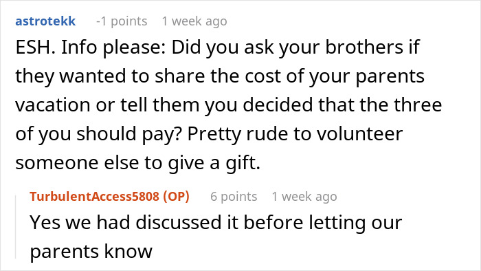 Woman Teaches A Cunning And Stingy Older Brother A Life Lesson By Excluding Him From Family Vacation