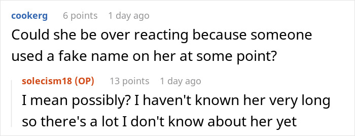 Woman Flips Out When She Finds Out Her BF Uses A Fake Name At Coffee Shops To Feel More Comfortable