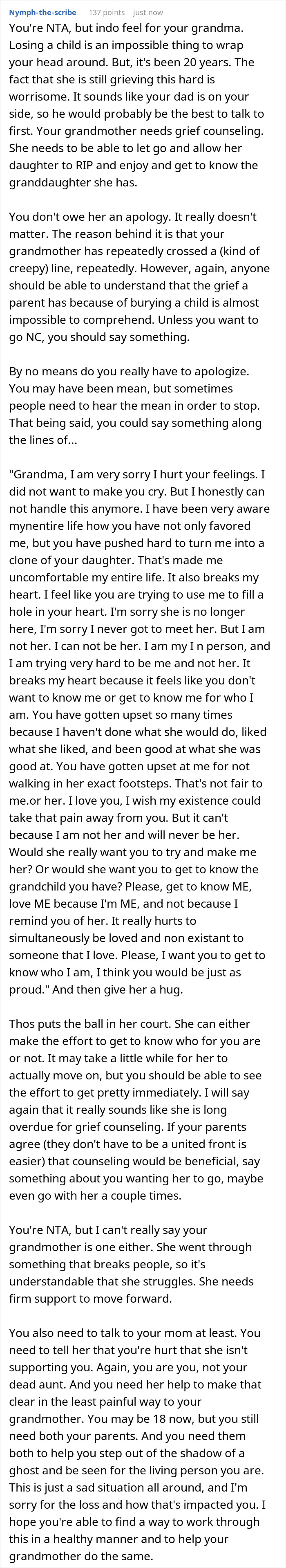 18 Y.O. Loses Temper After Once Again Her Grandma Tried To Turn Her Into Her Dead Daughter 18 Y.O. Loses Temper After Once Again Her Grandma Tried To Turn Her Into Her Dead Daughter