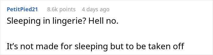 Man &ldquo;Sick To His Stomach&rdquo; After GF Changes Out Of Lingerie To Sleep In Comfy PJ&rsquo;s