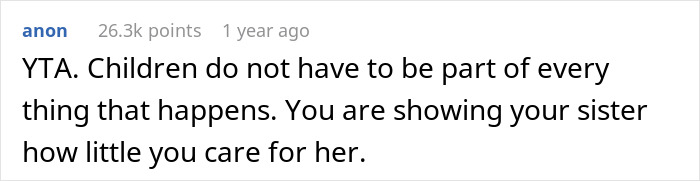 Woman Announces She Won't Attend Sister's Childfree Wedding, Fails To See Her Entitlement Woman Announces She Won't Attend Sister's Childfree Wedding, Fails To See Her Entitlement