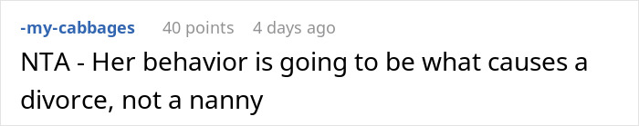Man Demands Wife Look After The Kids After She Fires Perfectly Good Nanny Over Infidelity Threat
