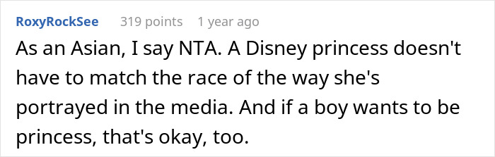 Woman Takes Offense At White 8 Y.O. Comparing Herself To An Asian Disney Princess