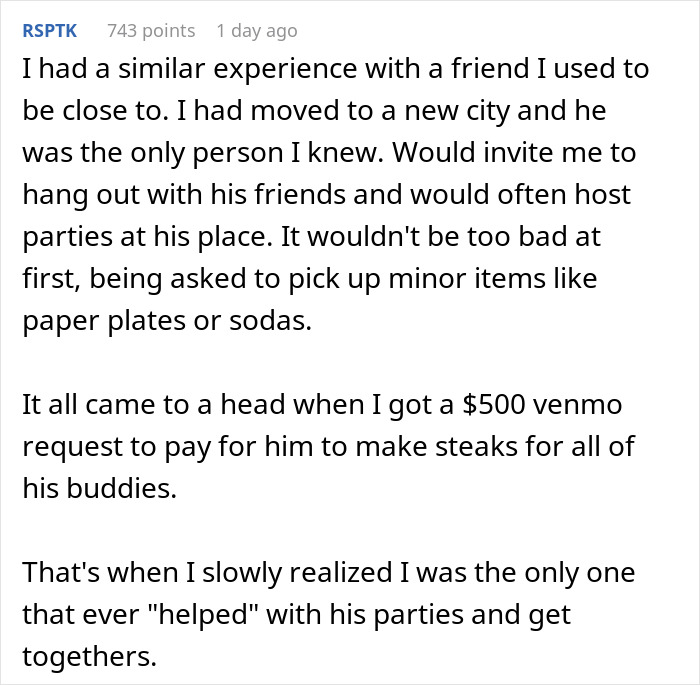 Woman Shocked To Get A List Of Everything She Owes Her Friend After Visiting