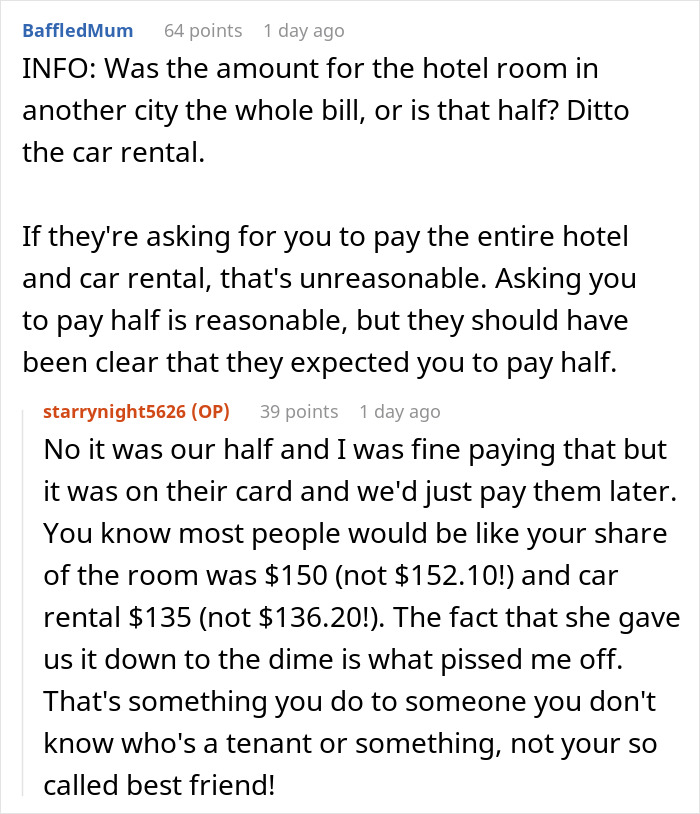 Woman Shocked To Get A List Of Everything She Owes Her Friend After Visiting