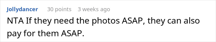 Woman Called A Jerk For Making Sure She'll Get Paid For Her Work By Keeping Pictures Until Then