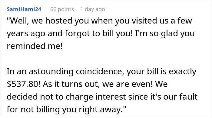 Woman Shocked To Get A List Of Everything She Owes Her Friend After Visiting