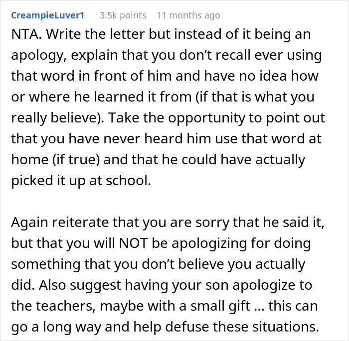 3 Y.O. Swears At Teacher Over Spilled Lunch, School Insists On An Apology Letter But Parents Refuse 3 Y.O. Swears At Teacher Over Spilled Lunch, School Insists On An Apology Letter But Parents Refuse