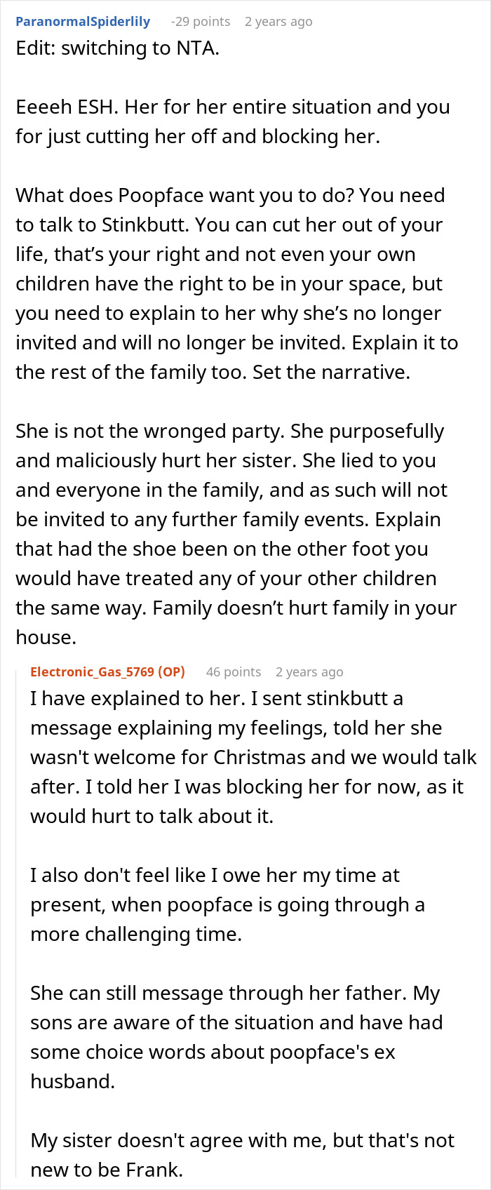 Woman Thinks Mom Is Wrong For Uninviting Her From Christmas Because Of Dating Sister&rsquo;s Husband