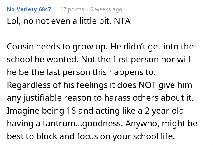 "They Jumped On Me Immediately”: Family Demand Teen Give Up College Spot For Entitled Cousin "They Jumped On Me Immediately”: Family Demand Teen Give Up College Spot For Entitled Cousin