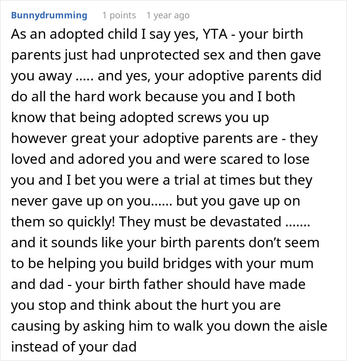 Bride Uninvites Adoptive Parents From The Wedding And Ends Up Cutting Them Off Completely