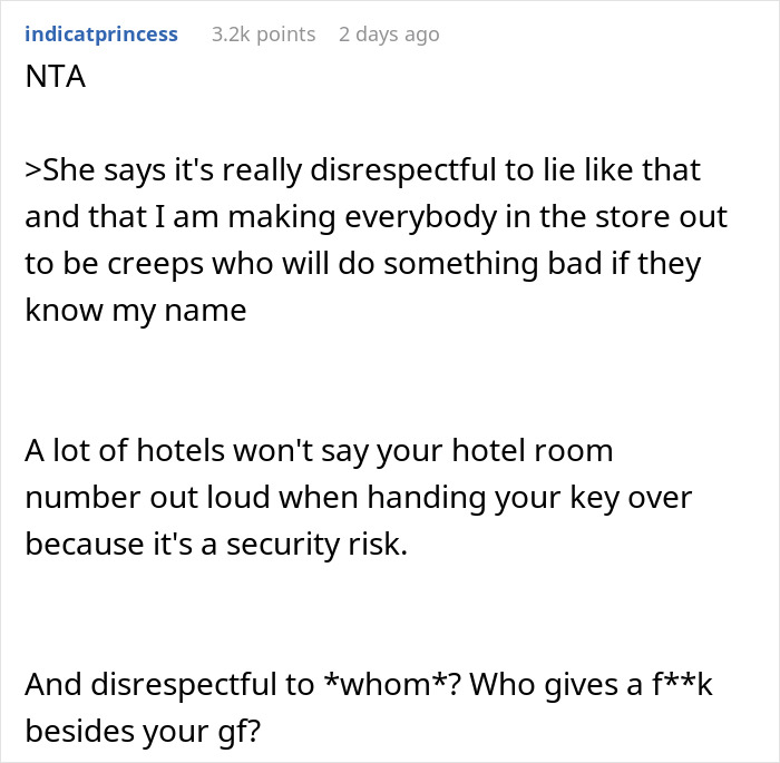 Woman Flips Out When She Finds Out Her BF Uses A Fake Name At Coffee Shops To Feel More Comfortable