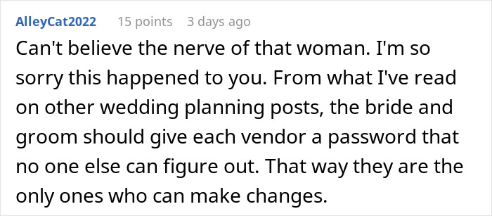 MIL Uses The Fact She Has The Same Name As The Bride To Make Major Changes To The Wedding