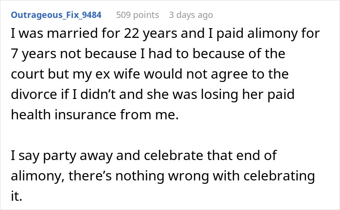"This Sent My Girlfriend Into A Rage I&rsquo;ve Never Seen Before": Guy Throws "End Of Alimony" Party