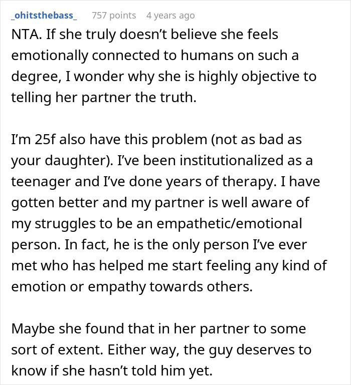 &ldquo;It&rsquo;s His Decision To Make&rdquo;: Dad Wants Daughter&rsquo;s Soon-To-Be Fianc&eacute; To Know Her Dark Secret