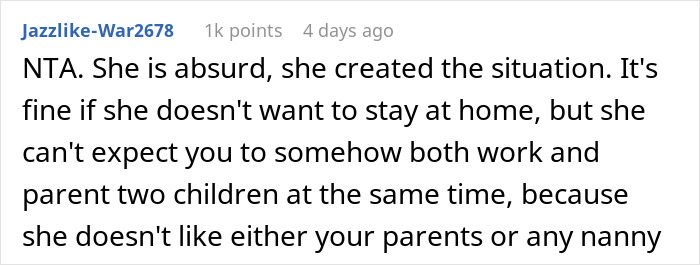 Man Demands Wife Look After The Kids After She Fires Perfectly Good Nanny Over Infidelity Threat