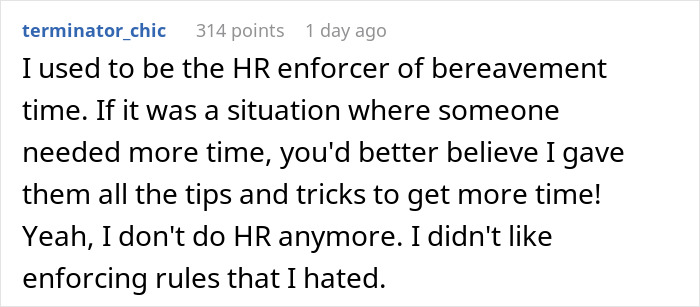 ‘Religious’ Workplace Reveals Its True Nature When Boss Won’t Grant A Grieving Woman More Time Off ‘Religious’ Workplace Reveals Its True Nature When Boss Won’t Grant A Grieving Woman More Time Off