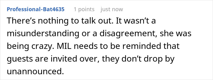 MIL Refuses To Apologize For Barging In Unannounced And Demanding Attention From Busy DIL MIL Refuses To Apologize For Barging In Unannounced And Demanding Attention From Busy DIL