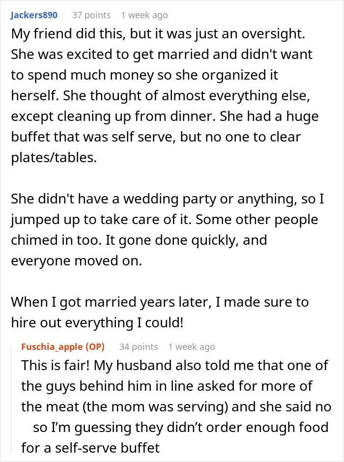 &ldquo;Oh Sorry, I Forgot To Mention&rdquo;: Guests Left Washing Dishes At Reception By Surprise