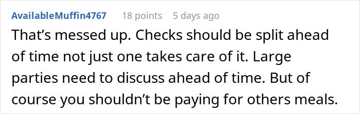 Friend Drama Ensues After Woman Refuses To Split The Bill And Pay $45 For Soda And Appetizer