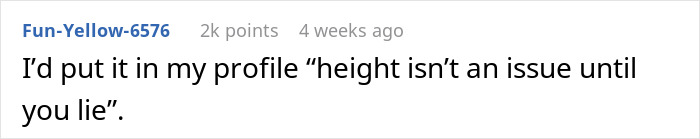 Woman Towers Over Dates After They Lie About Their Height, Throw Fits As She Refuses Second Date