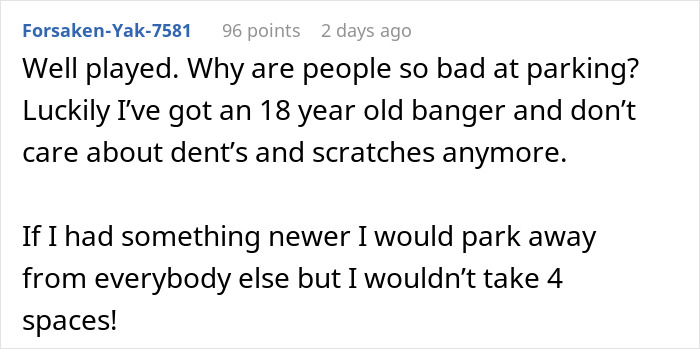 Guy Blocks A Truck That Parked In 4 Spots, Sees Owner Raging And Goes For A Pretzel To Waste Time Guy Blocks A Truck That Parked In 4 Spots, Sees Owner Raging And Goes For A Pretzel To Waste Time