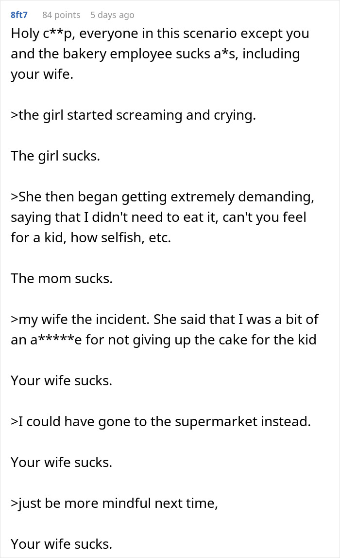 Man Buys A Bakery's Last Cake For His Pregnant Wife, Kid Throws A Tantrum Because She Wanted It Man Buys A Bakery's Last Cake For His Pregnant Wife, Kid Throws A Tantrum Because She Wanted It