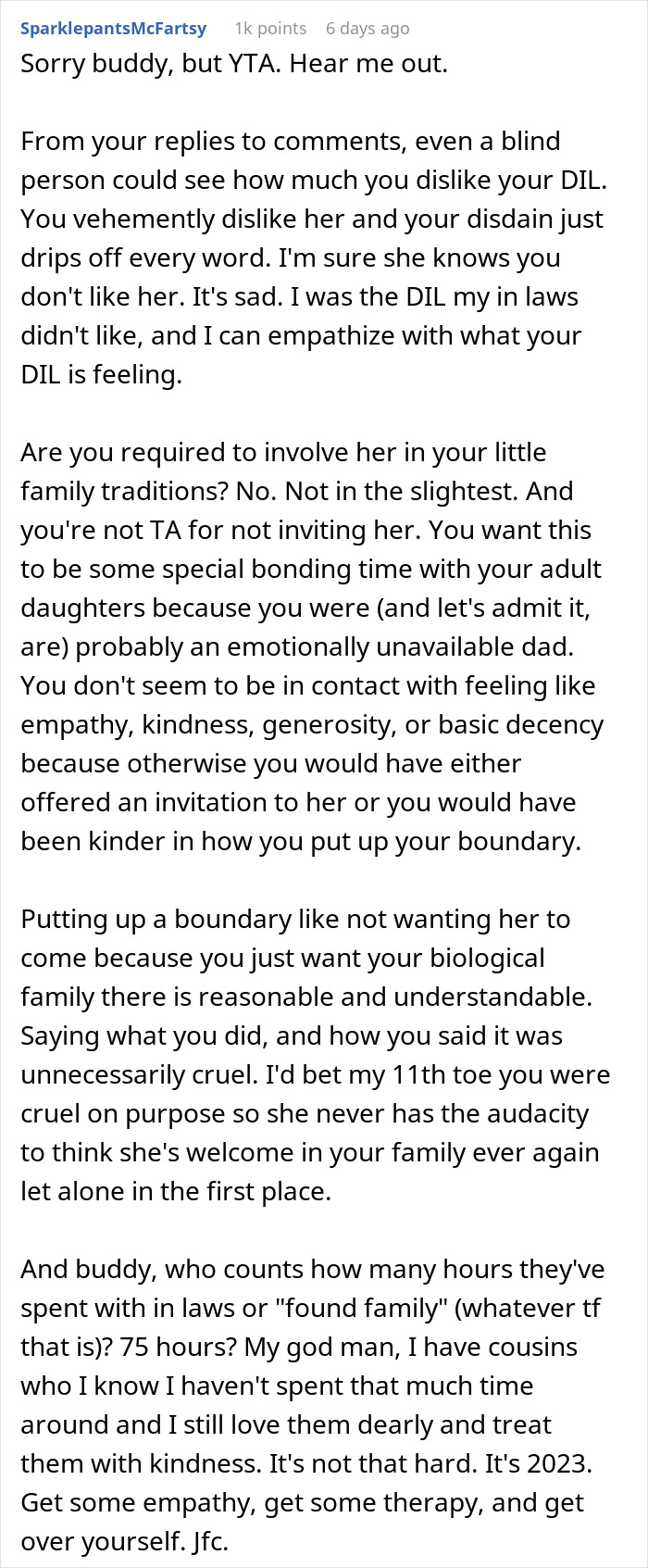 DIL Calls Man To Ask About Daughters&rsquo; Lunch, He Tells Her She Is Not His Daughter 