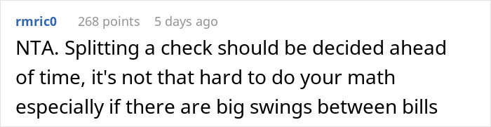 Friend Drama Ensues After Woman Refuses To Split The Bill And Pay $45 For Soda And Appetizer