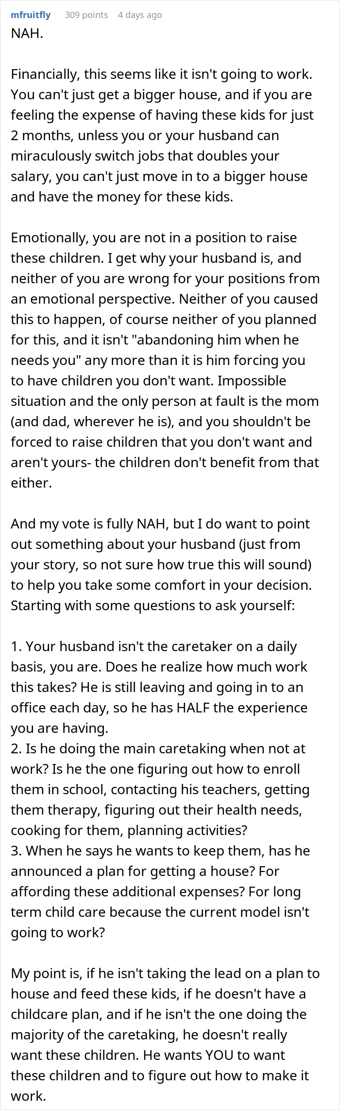 Sister Ditches Her Kids With A Childfree Brother And His Wife, Woman Asks For A Divorce