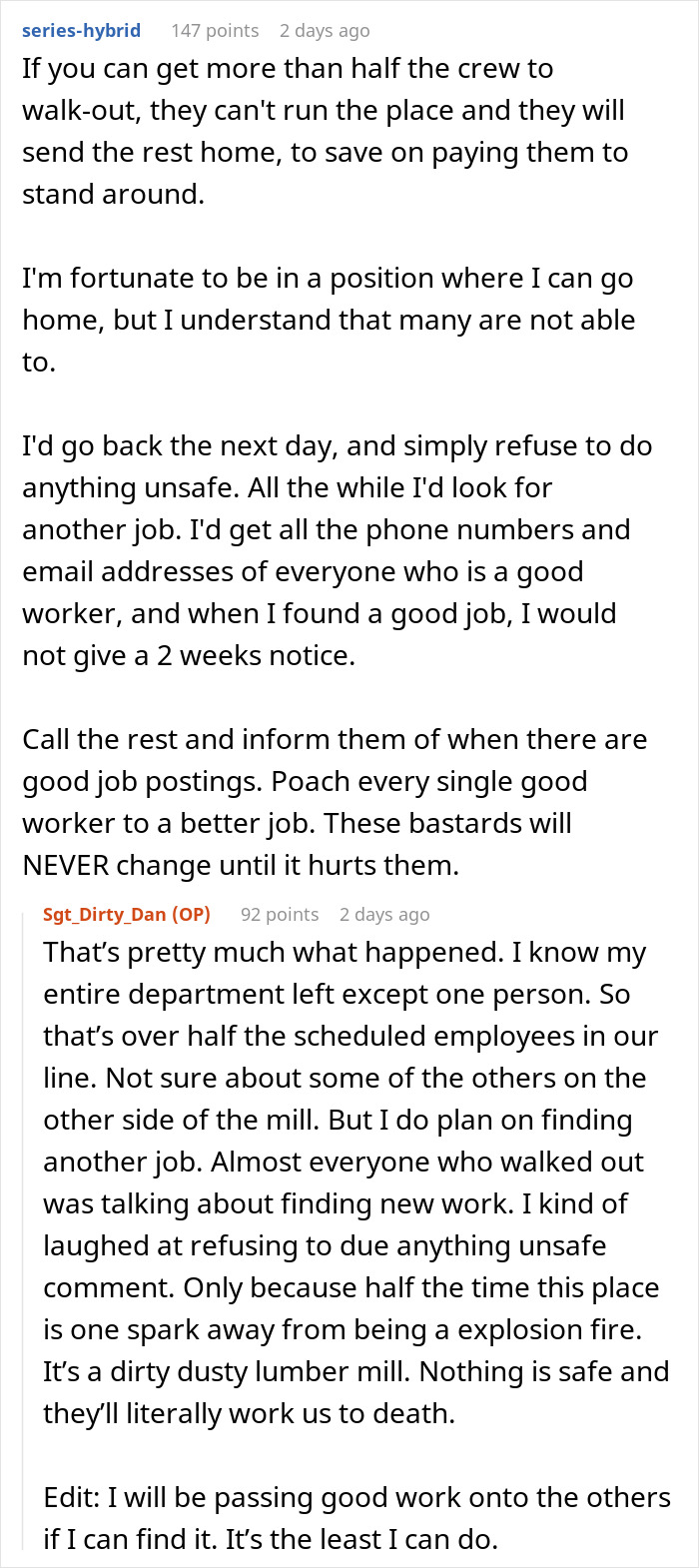 Boss Tries To Brush Off Death On The Job, Workers Retaliate