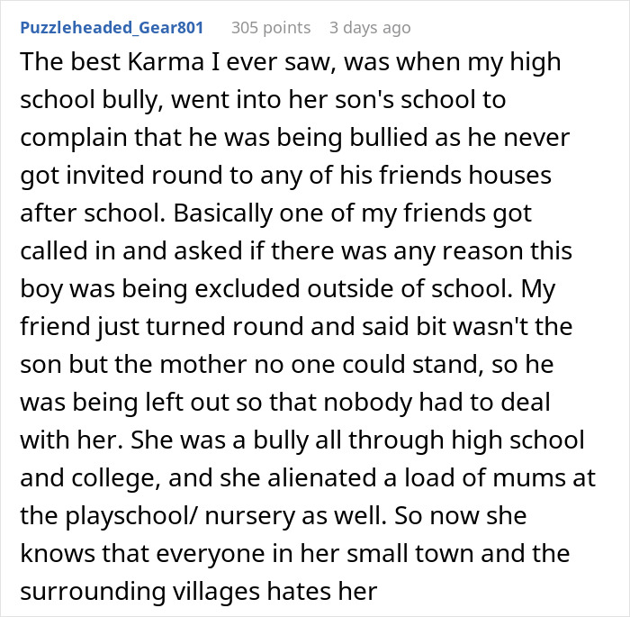 Bully Receives Revenge Years After Graduation When Victim Throws Facts About Their Deeds Back In Their Face