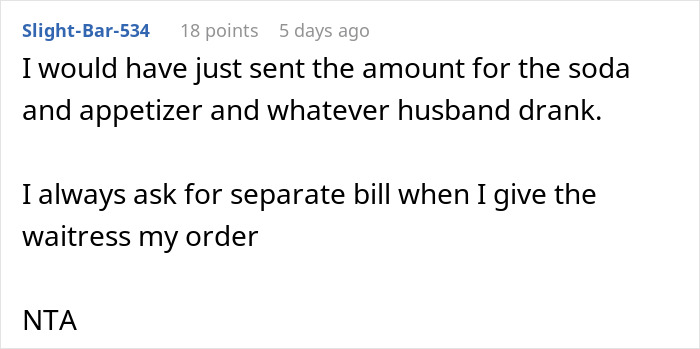 Friend Drama Ensues After Woman Refuses To Split The Bill And Pay $45 For Soda And Appetizer