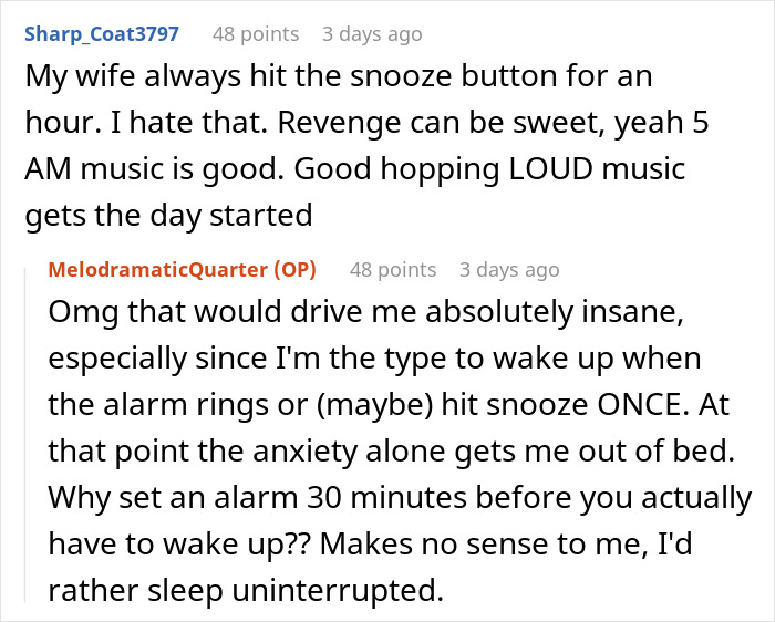Woman Maliciously Gets Up And Starts Her Day After Roommate's First 5AM Alarm As Petty Revenge