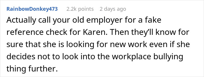 'Karen' Interviewing For A New Job Gets Told Background Check Revealed She's A Bully
