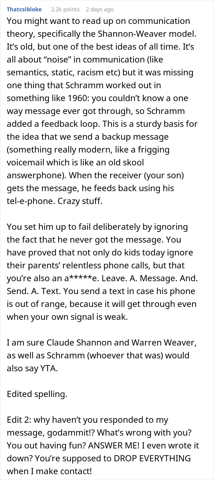 “AITA For Telling My Son That He's Not Coming On Vacation Because He Didn't Check His Emails?” “AITA For Telling My Son That He's Not Coming On Vacation Because He Didn't Check His Emails?”