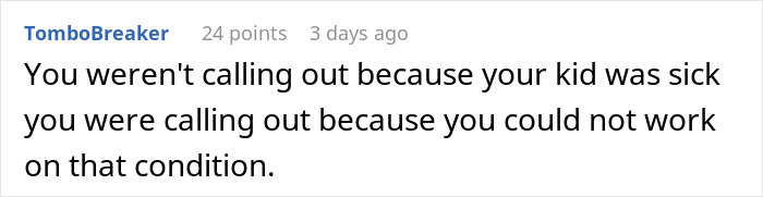 Father Quits His Job After A Write-Up For Taking His Son To The ER