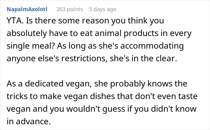 Guy Calls Out Vegan Sister For “Forcing An Entire Family To Adopt Her Choices”, Internet Is Split Guy Calls Out Vegan Sister For “Forcing An Entire Family To Adopt Her Choices”, Internet Is Split
