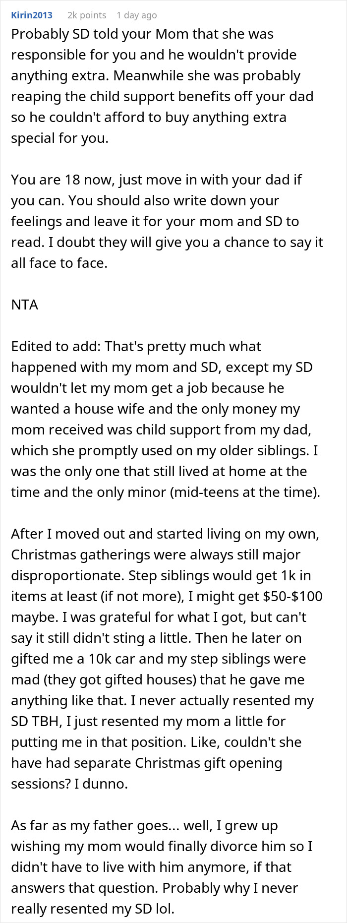Mom And Stepdad Berate 18 Y.O. For Not Spending Her B-Day With Them, She Sets The Story Straight Mom And Stepdad Berate 18 Y.O. For Not Spending Her B-Day With Them, She Sets The Story Straight