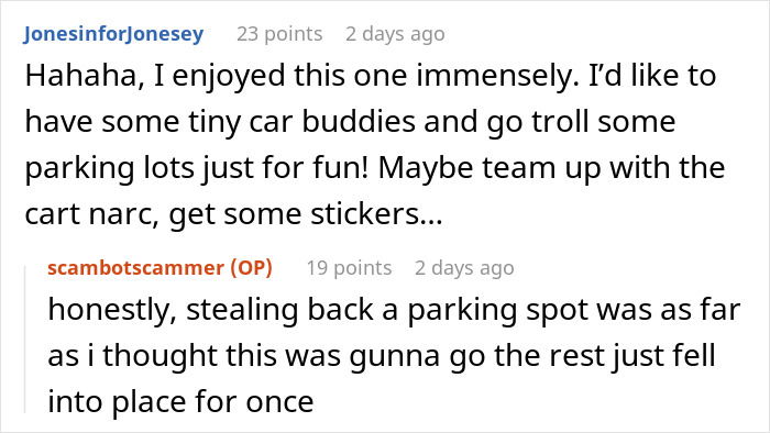 Guy Blocks A Truck That Parked In 4 Spots, Sees Owner Raging And Goes For A Pretzel To Waste Time Guy Blocks A Truck That Parked In 4 Spots, Sees Owner Raging And Goes For A Pretzel To Waste Time