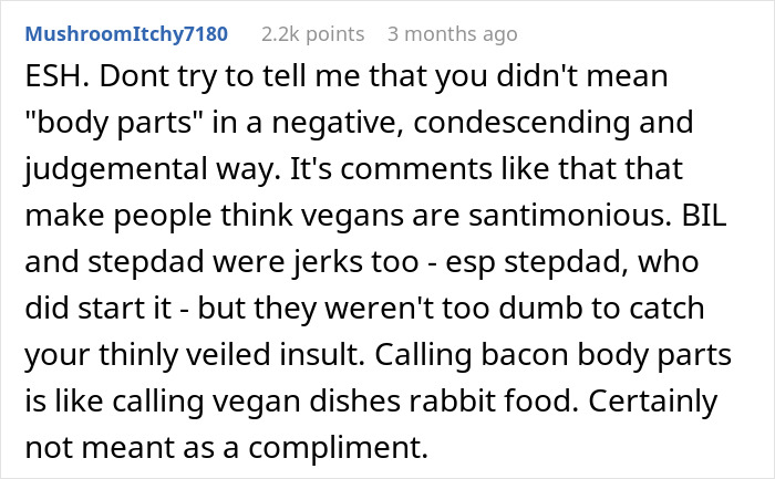 Vegan Bacon Drives Family Apart And Leaves Woman Conflicted Whether She Should Apologize