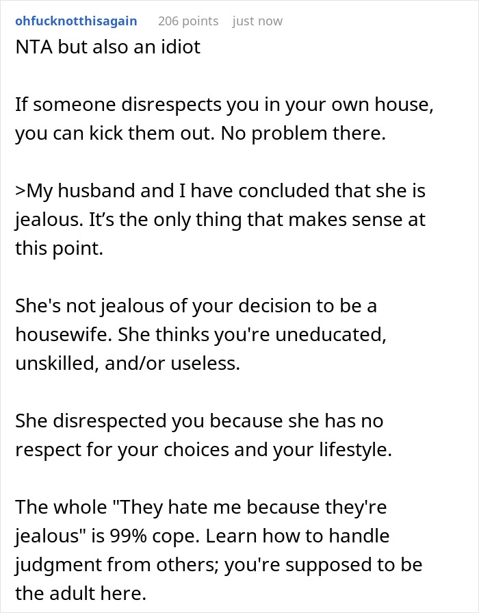 Girl Thinks Her MIL Homemaker Is Lazy, Makes Scornful Comments Until She&rsquo;s Asked To Leave