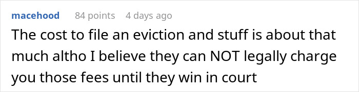 "Got An Eviction Letter For Being 15 Minutes Late Paying My Rent"