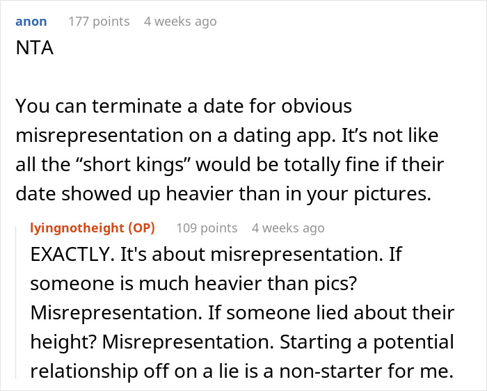 Woman Towers Over Dates After They Lie About Their Height, Throw Fits As She Refuses Second Date